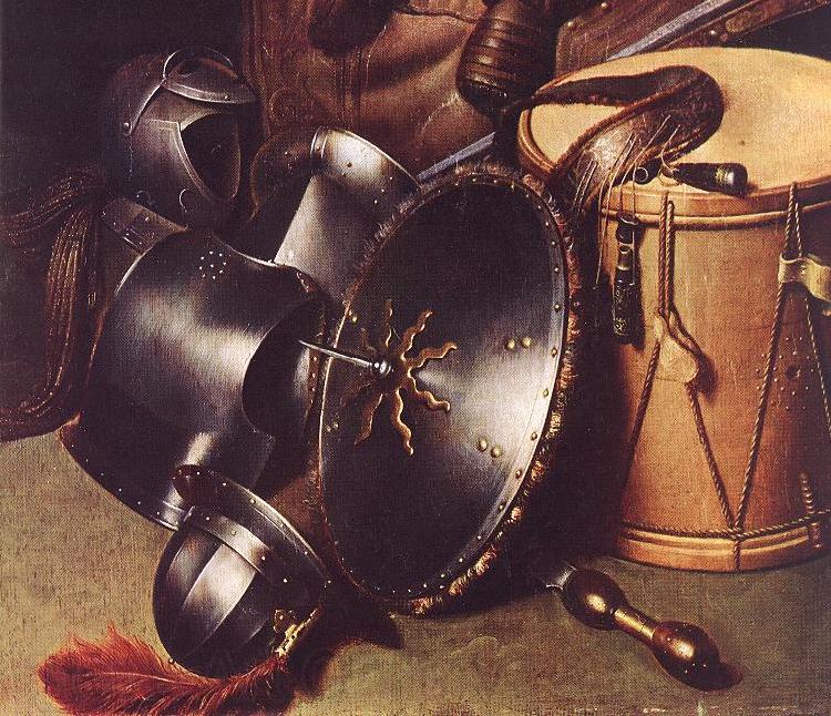 DOU, Gerrit Officer of the Marksman Society in Leiden (detail) sd Norge oil painting art